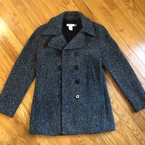 J. Crew tweed pea coat